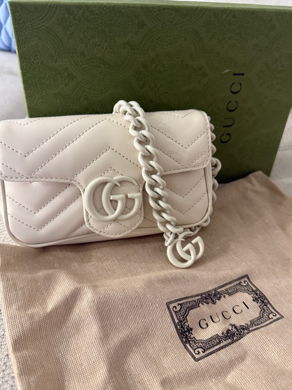 Gucci GG Marmont Mini Leather Crossbody Bag